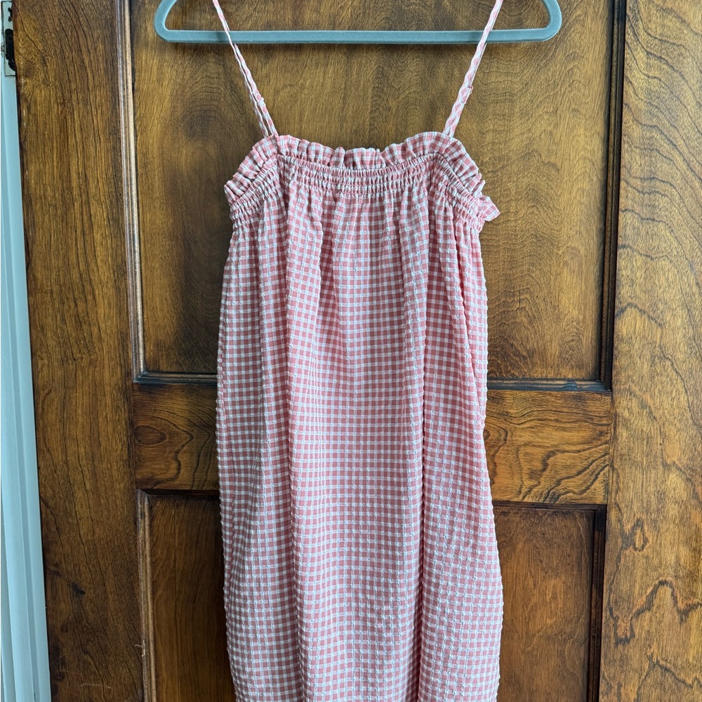 BB Dakota Pink Checkered Dress